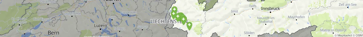 Kartenansicht für Apotheken-Notdienste in der Nähe von Lorüns (Bludenz, Vorarlberg)
